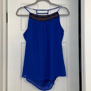 Blue jeweled tank